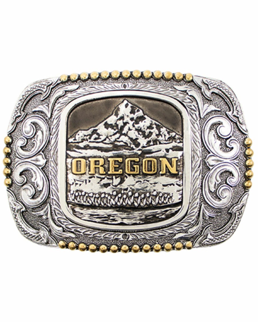 Men Cody James | Cody James Men'S Oregon Two-Tone Belt Buckle Discount