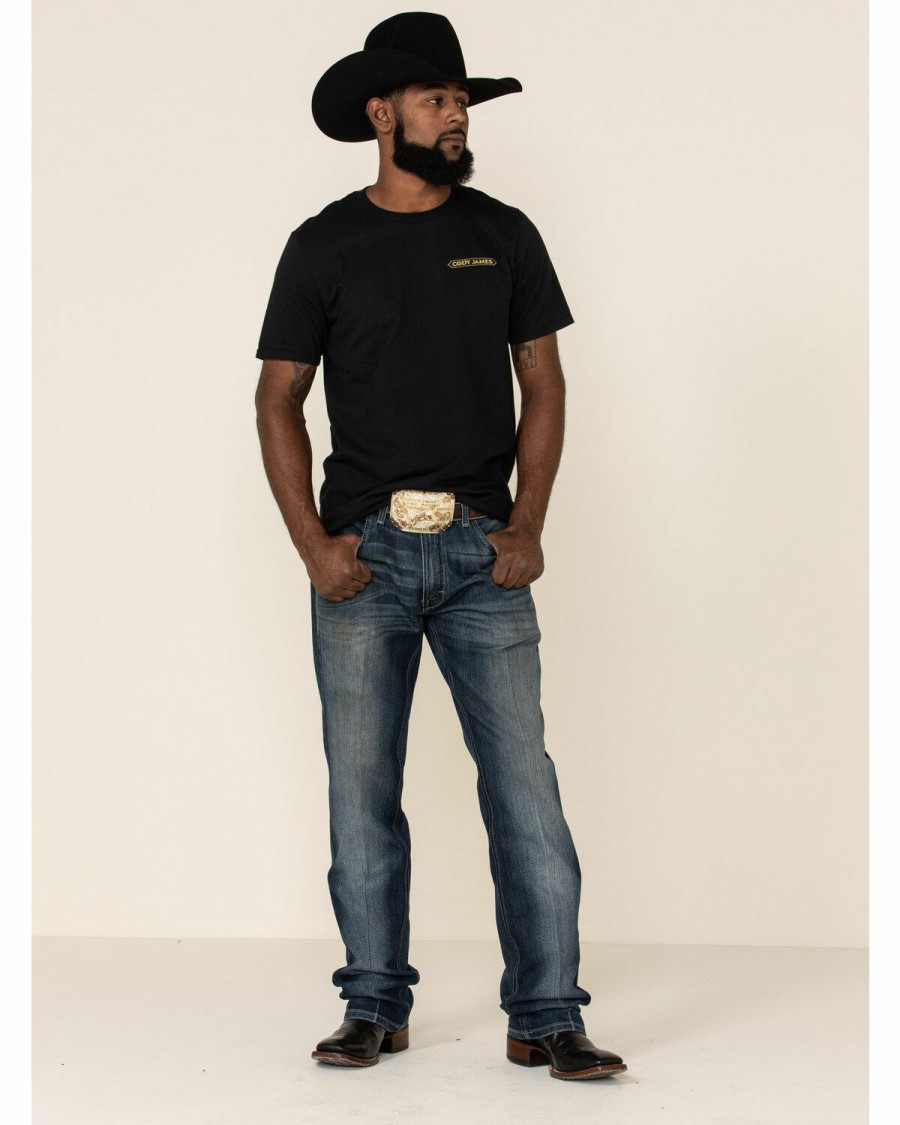 Gifts Cody James | Cody James Men'S Black Snake Buckle Graphic T-Shirt Outlet