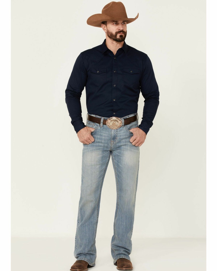 Clothing Cody James | Cody James Men'S Trotter Light Wash Stretch Slim Bootcut Jeans Online