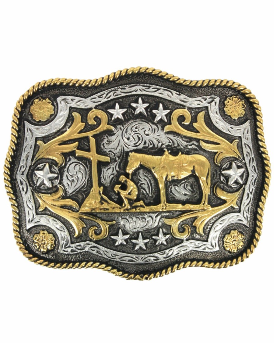 Men Cody James | Cody James Men'S Christain Cowboy Rectangle Belt Buckle Online