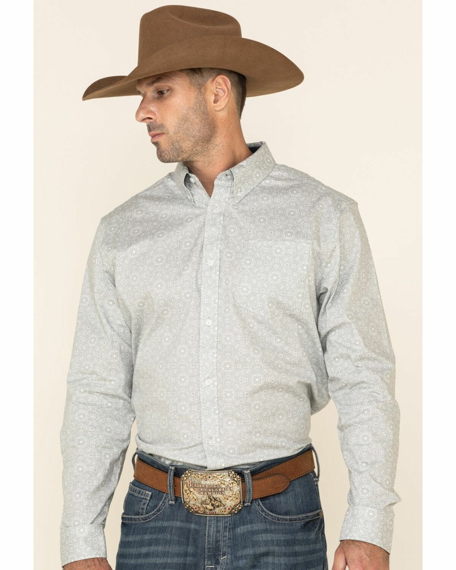 Gifts Cody James | Cody James Men'S Hemlock Medallion Print Long Sleeve Western Shirt Outlet