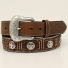 Men Cody James | Cody James Men'S Hair-On Cross Concho Western Belt Outlet