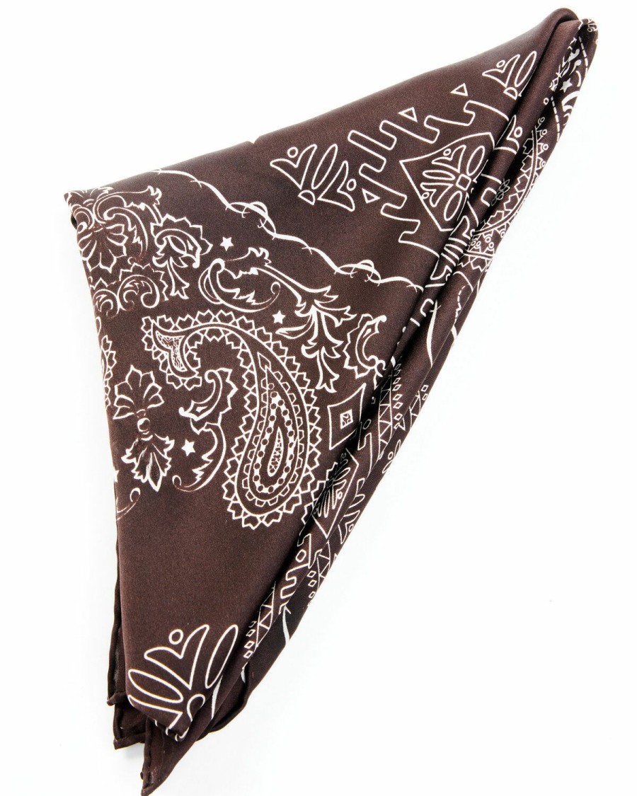 Men Cody James | Cody James Men'S Brown Silk Wild Rag Bandana Outlet