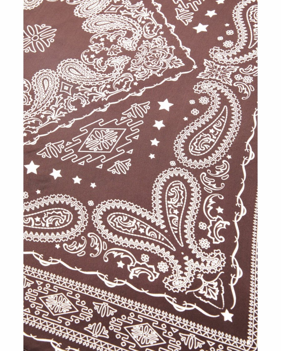 Men Cody James | Cody James Men'S Brown Silk Wild Rag Bandana Outlet