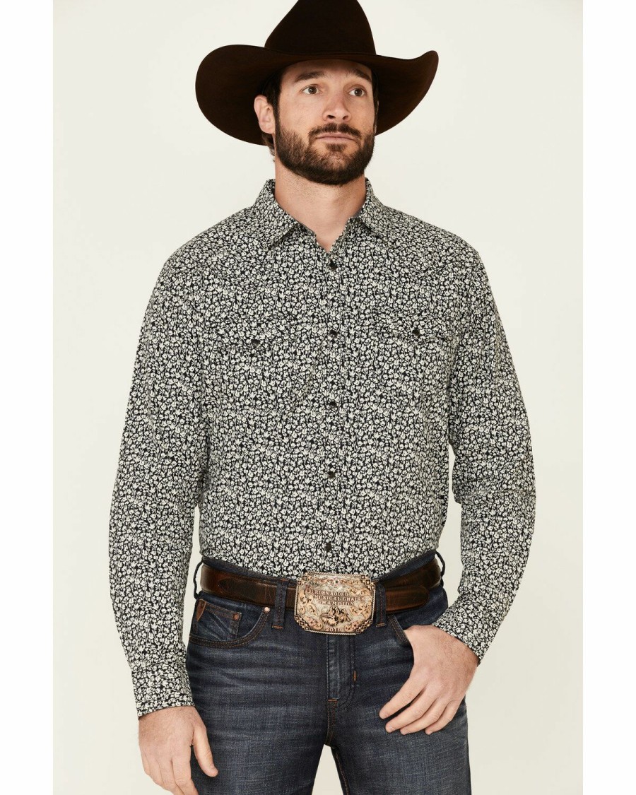 Clothing Cody James | Cody James Men'S Alyssum Floral Print Long Sleeve Snap Western Shirt Discount