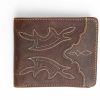 Men Cody James | Cody James Men'S Stitched Bi-Fold Leather Wallet Sale