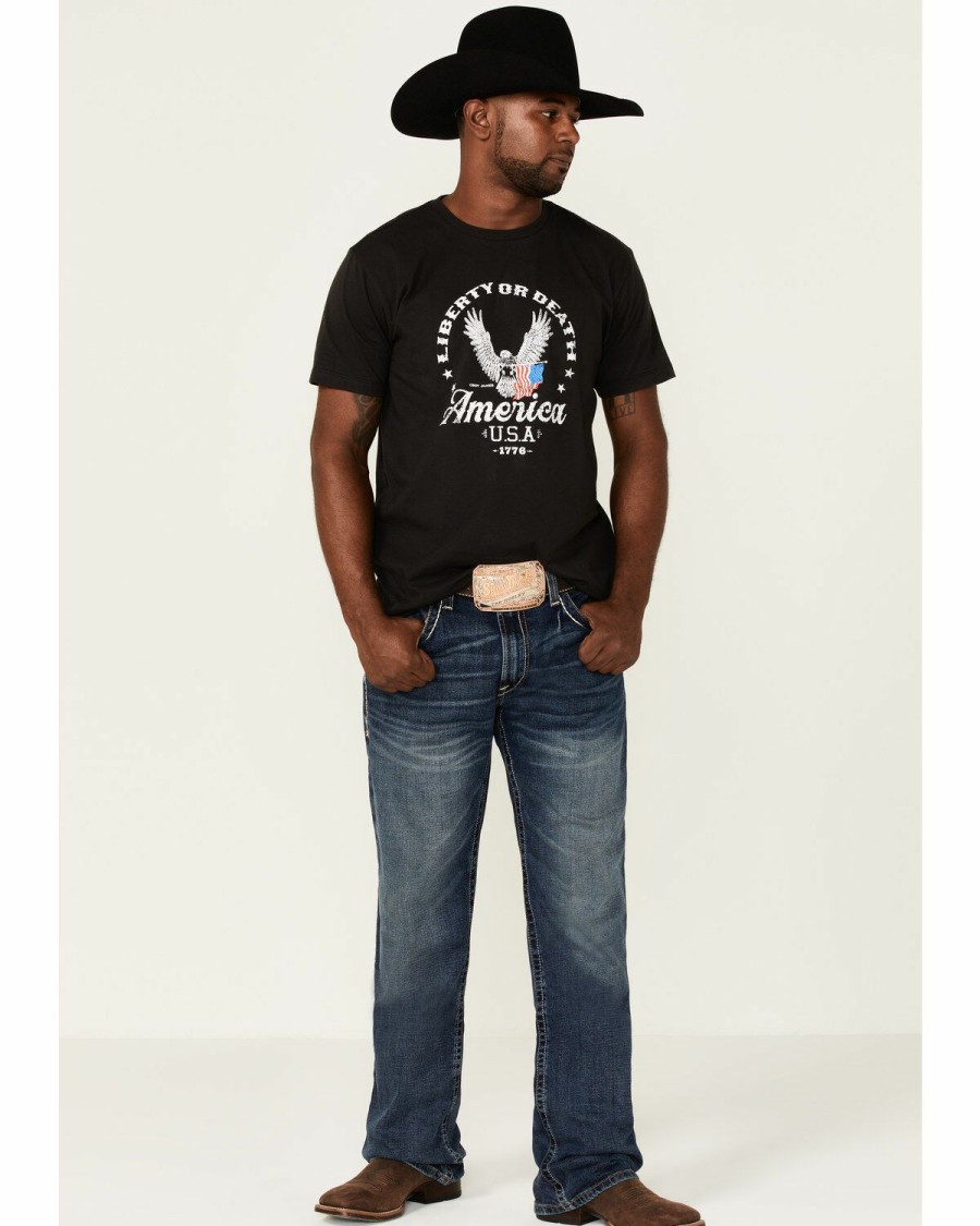 Men Cody James | Cody James Men'S Neverwill Eagle Graphic Short Sleeve T-Shirt Sale