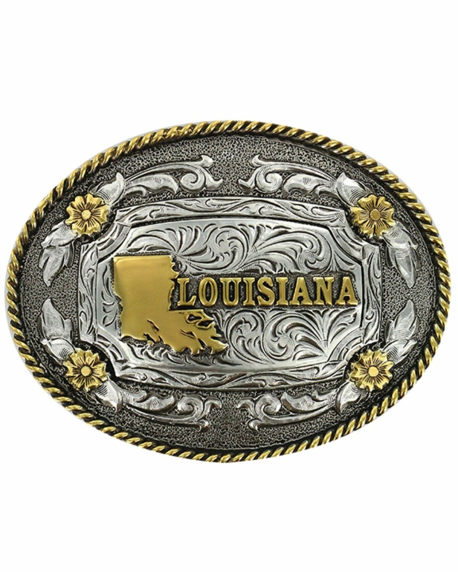 Men Cody James | Cody James Dual Tone Oval Louisiana Buckle Discount