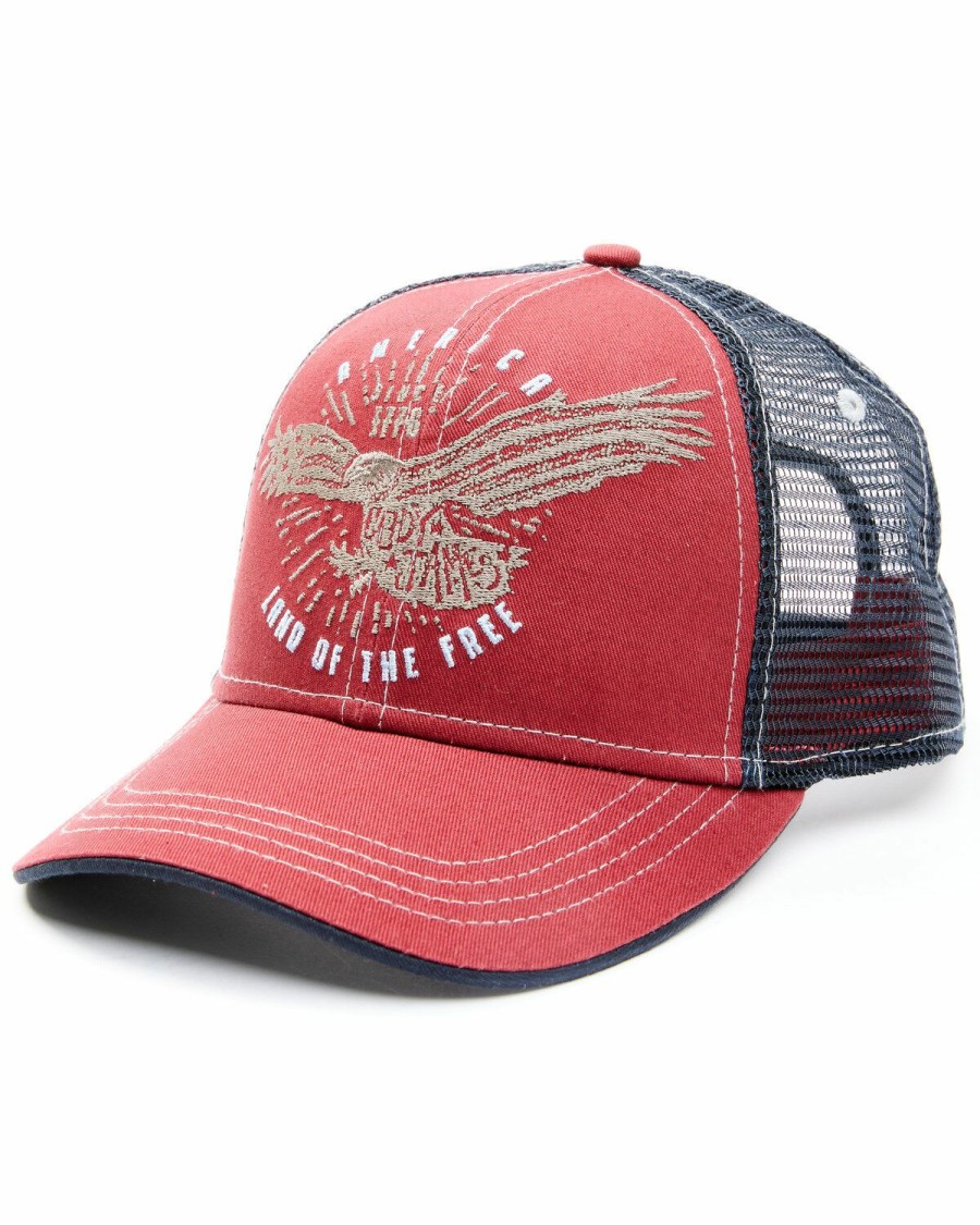 Men Cody James | Cody James Men'S Land Of The Free Embroidered Mesh-Back Ball Cap Outlet