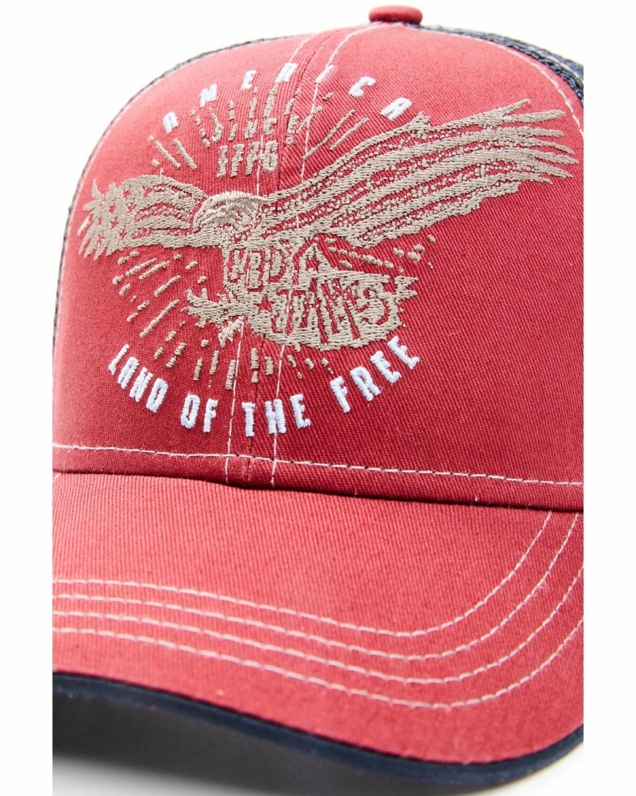 Men Cody James | Cody James Men'S Land Of The Free Embroidered Mesh-Back Ball Cap Outlet