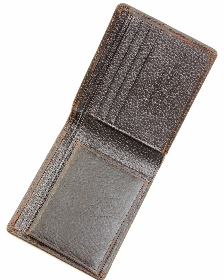 Men Cody James | Cody James Men'S Brown Don'T Tread On Me Bifold Wallet Outlet