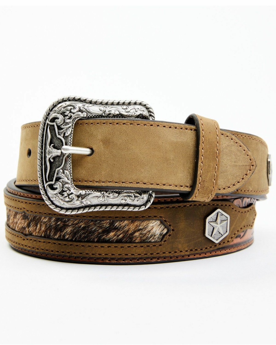 Men Cody James | Cody James Men'S Texas Star Concho Belt Discount