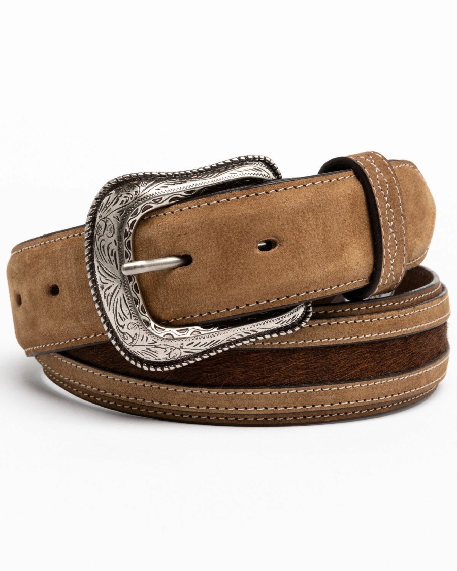 Men Cody James | Cody James Men'S Hair-On Praying Cowboy Concho Western Belt Outlet