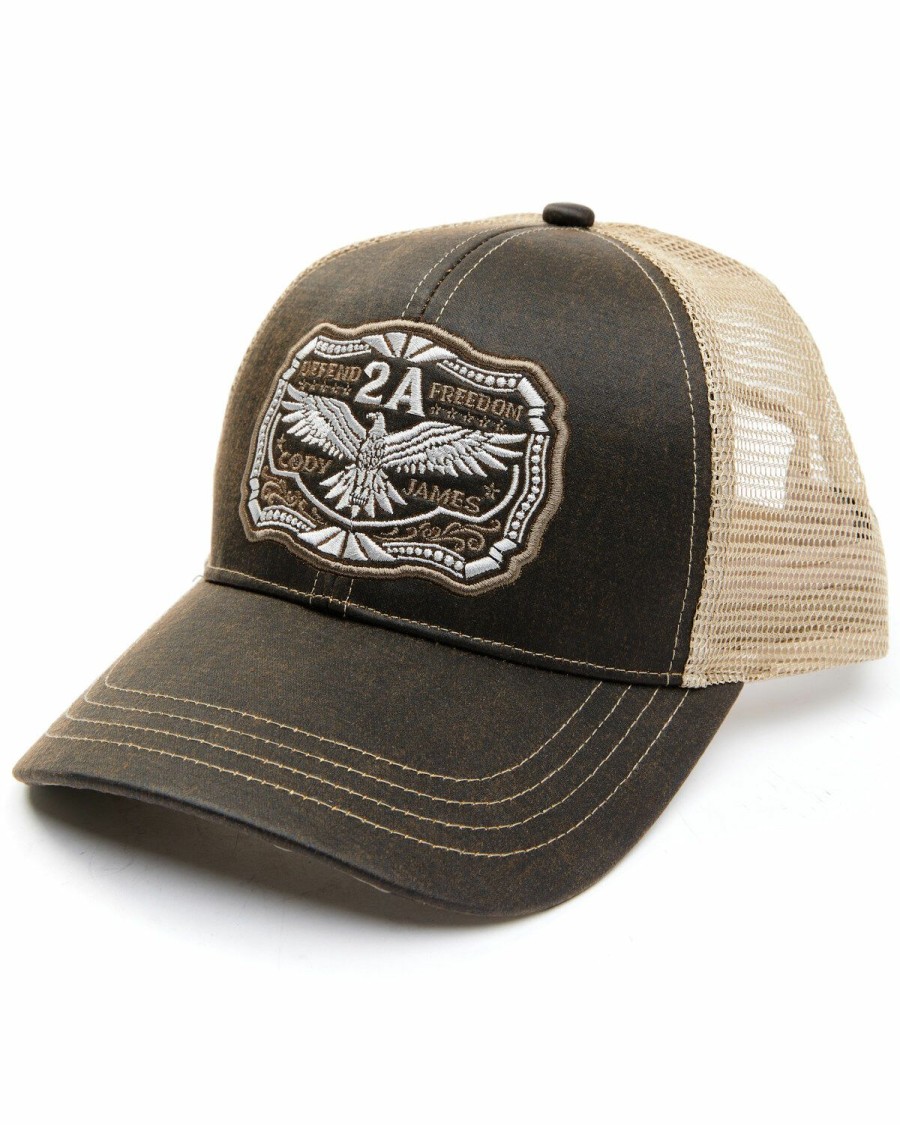 Men Cody James | Cody James Men'S Freedom Eagle Embroidered Mesh-Back Ball Cap Outlet