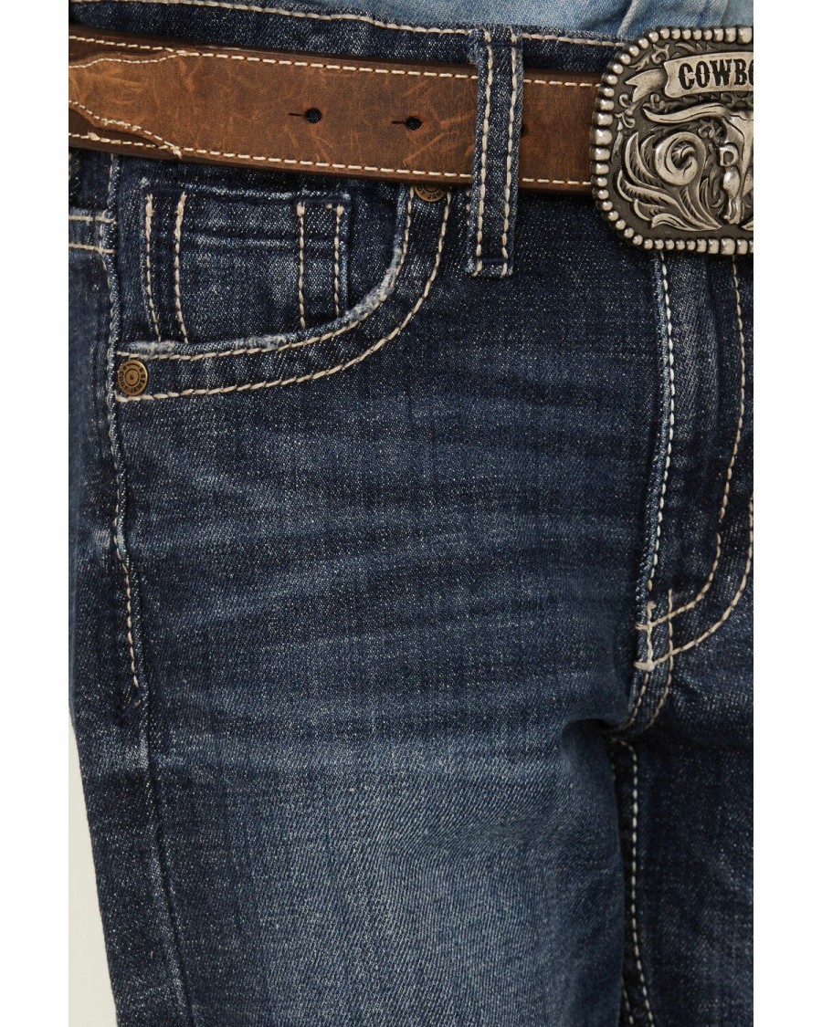 Gifts Cody James | Cody James Boys' Clive Wash Slim Boot Stretch Jeans Outlet