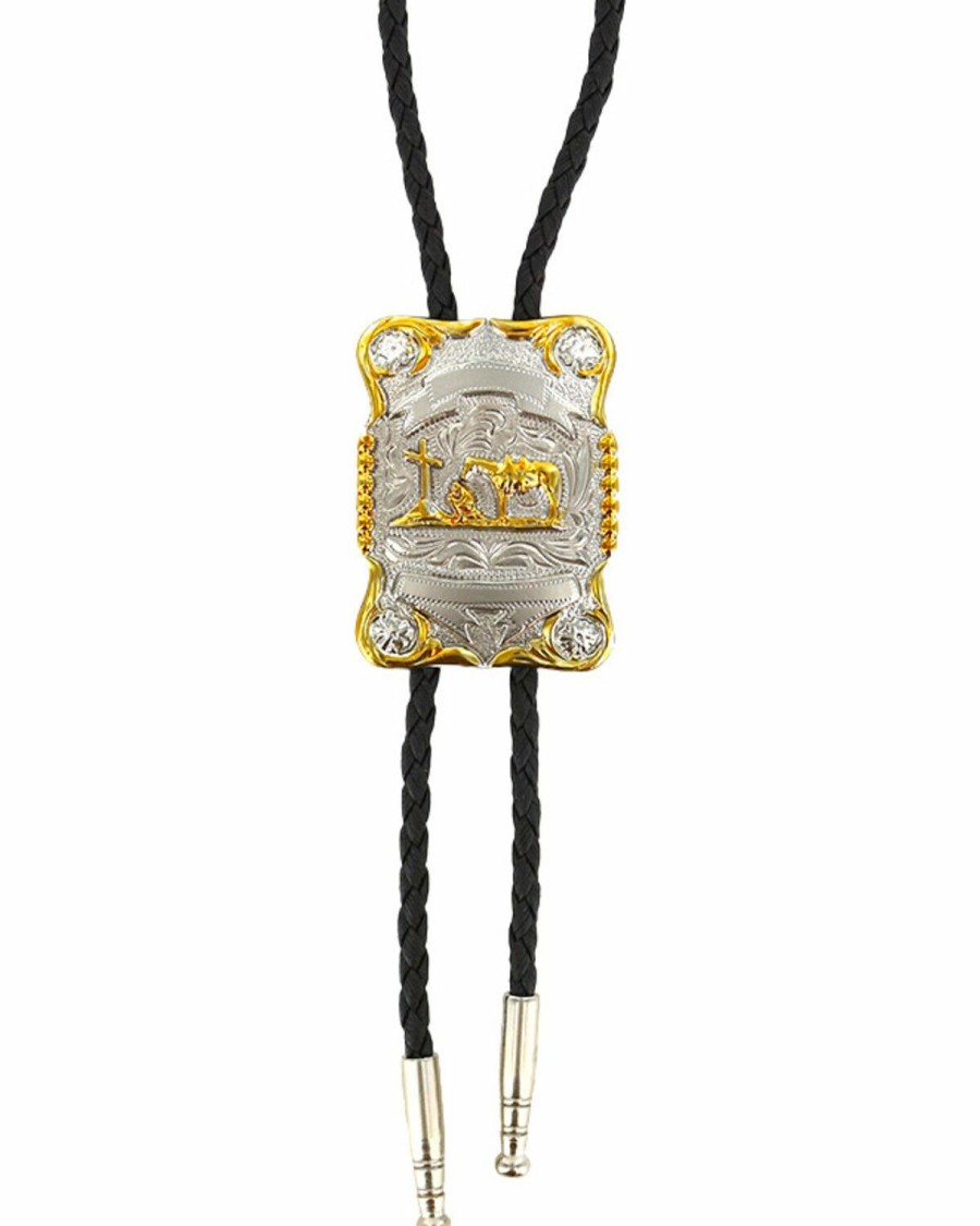 Men Cody James | Cody James Men'S Horse And Cross Bolo Tie Outlet