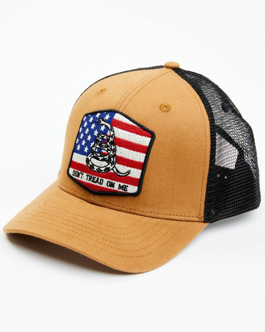 Gifts Cody James | Cody James Men'S Don'T Tread On Me American Flag Patch Mesh-Back Ball Cap Discount