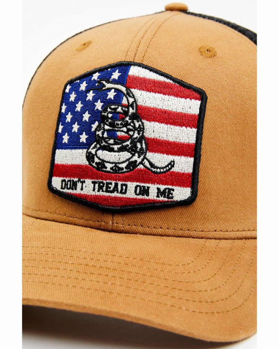 Gifts Cody James | Cody James Men'S Don'T Tread On Me American Flag Patch Mesh-Back Ball Cap Discount