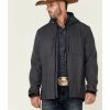 Clothing Cody James | Cody James Core Men'S Charcoal Distance Zip-Front Hooded Softshell Jacket Outlet