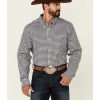 Clothing Cody James | Cody James Core Men'S Barbed Small Plaid Long Sleeve Button-Down Western Shirt Discount