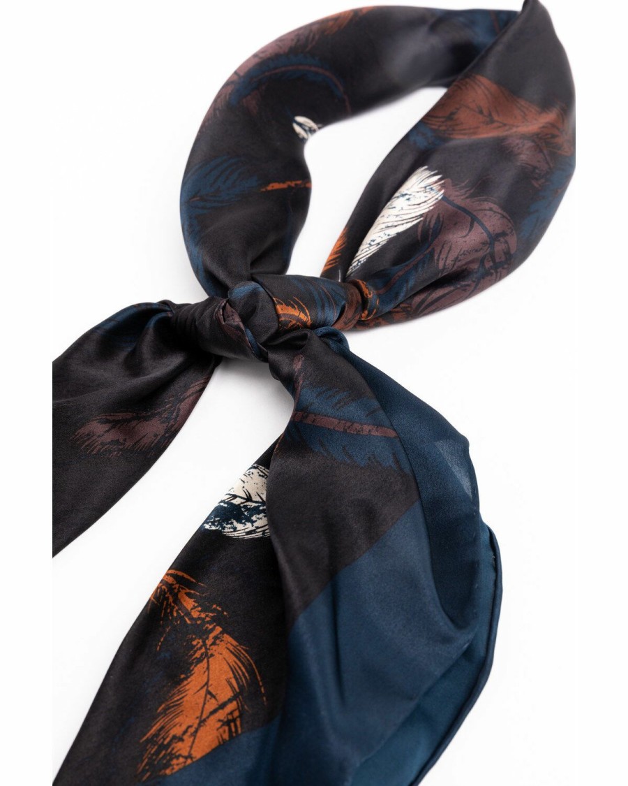 Men Cody James | Cody James Men'S Silk Feather Bandana Online