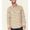 Clothing Cody James | Cody James Men'S Fr Tan Striped Long Sleeve Work Shirt Online