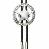 Men Cody James | Cody James Men'S Silver Sheriff'S Star Bolo Tie Discount