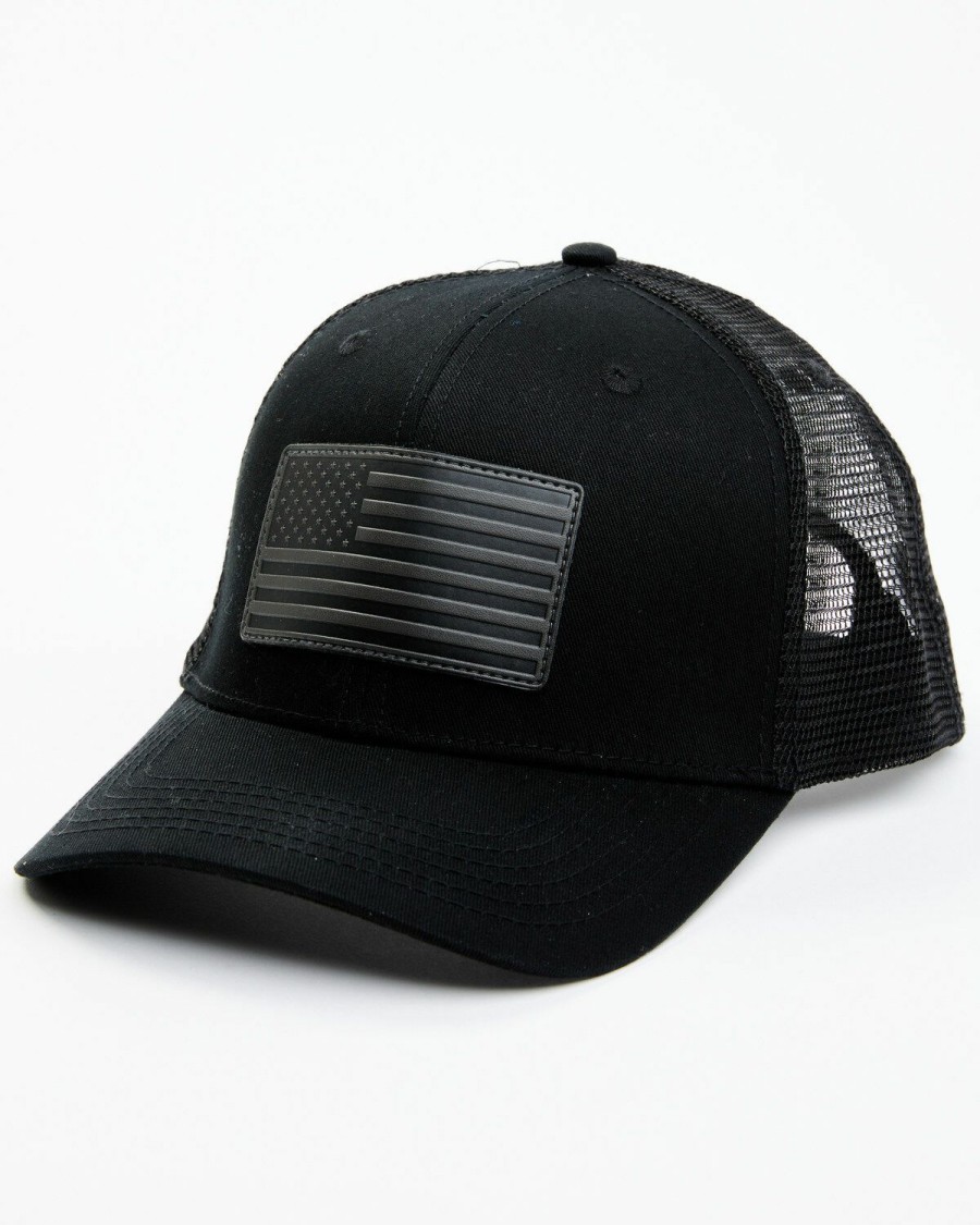 Gifts Cody James | Cody James Men'S American Flag Patch Mesh-Back Ball Cap Black Online