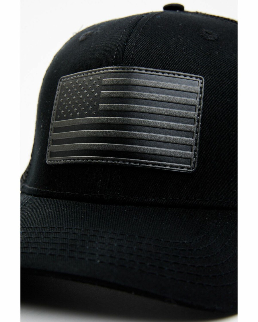 Gifts Cody James | Cody James Men'S American Flag Patch Mesh-Back Ball Cap Black Online