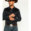 Men Cody James | Cody James Men'S Black Paisley Print Western Vest Sale