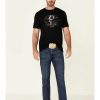 Clothing Cody James | Cody James Men'S Shadow Skull Graphic Short Sleeve T-Shirt Outlet