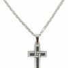 Gifts Cody James | Cody James Men'S Rhinestone Cross Necklace Online