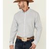 Gifts Cody James | Cody James Core Men'S Positive Dobby Stripe Long Sleeve Button-Down Western Shirt Discount