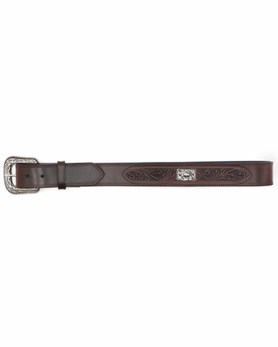 Men Cody James | Cody James Men'S Metal Concho Overlay Western Belt Discount