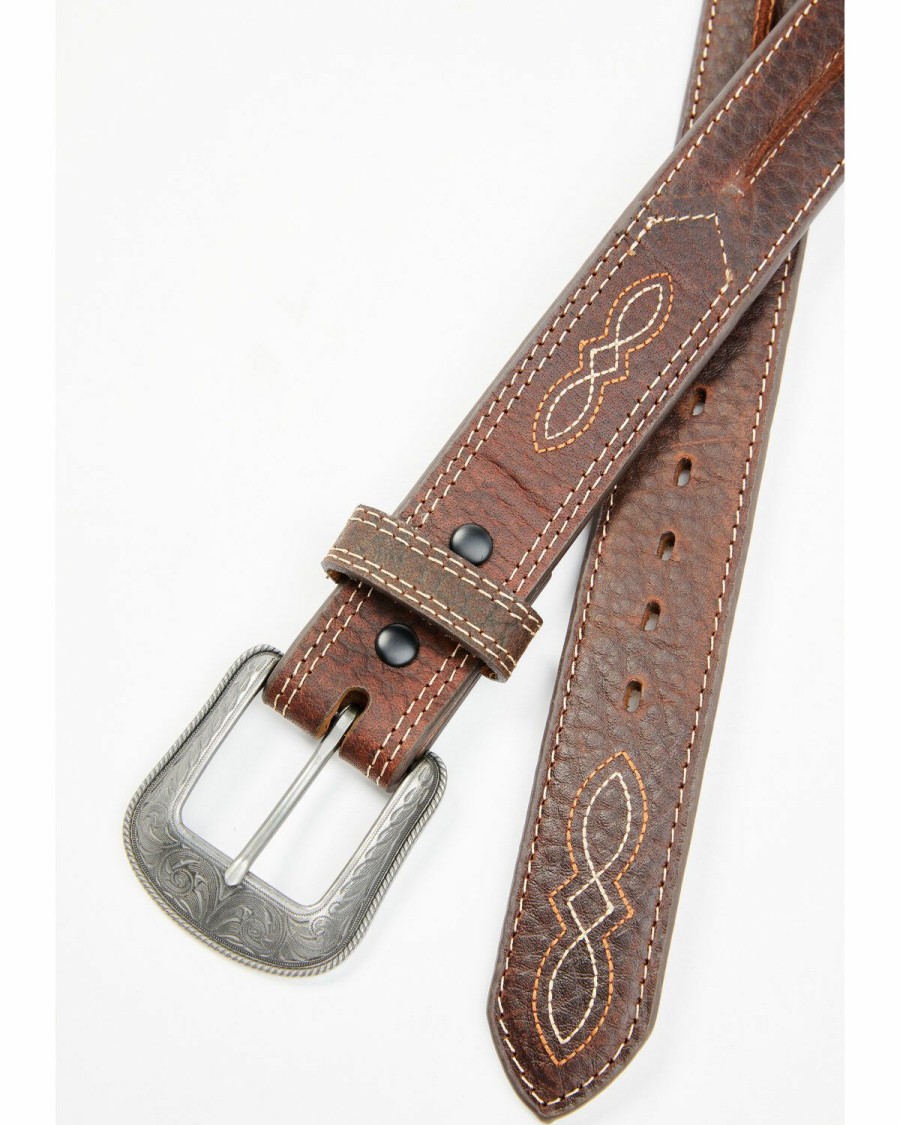 Men Cody James | Cody James Men'S Pebbled Leather Western Belt Discount