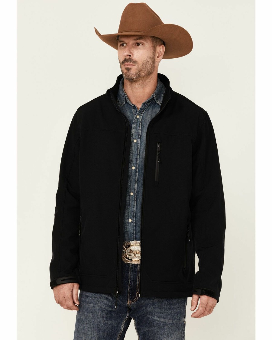 Gifts Cody James | Cody James Core Men'S American Embroidered Sleeve Zip-Front Steamboat Jacket Outlet