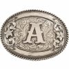 Men Cody James | Cody James Men'S Oval Letter A Initial Belt Buckle Online