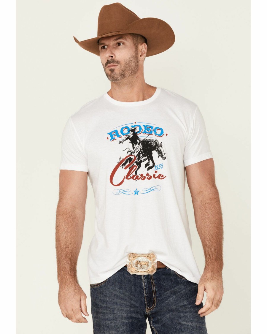 Men Cody James | Cody James Men'S Ivory Rodeo Classic Graphic Short Sleeve T-Shirt Outlet