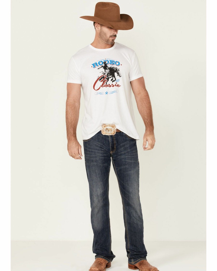 Men Cody James | Cody James Men'S Ivory Rodeo Classic Graphic Short Sleeve T-Shirt Outlet