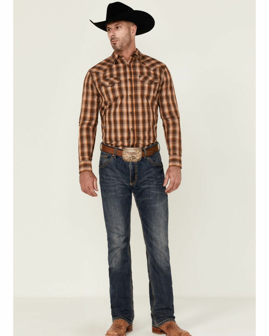 Clothing Cody James | Cody James Men'S Weekender Plaid Long Sleeve Snap Western Shirt Outlet