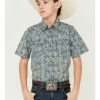 Clothing Cody James | Cody James Boys' Paisley Print Short Sleeve Western Shirt Discount