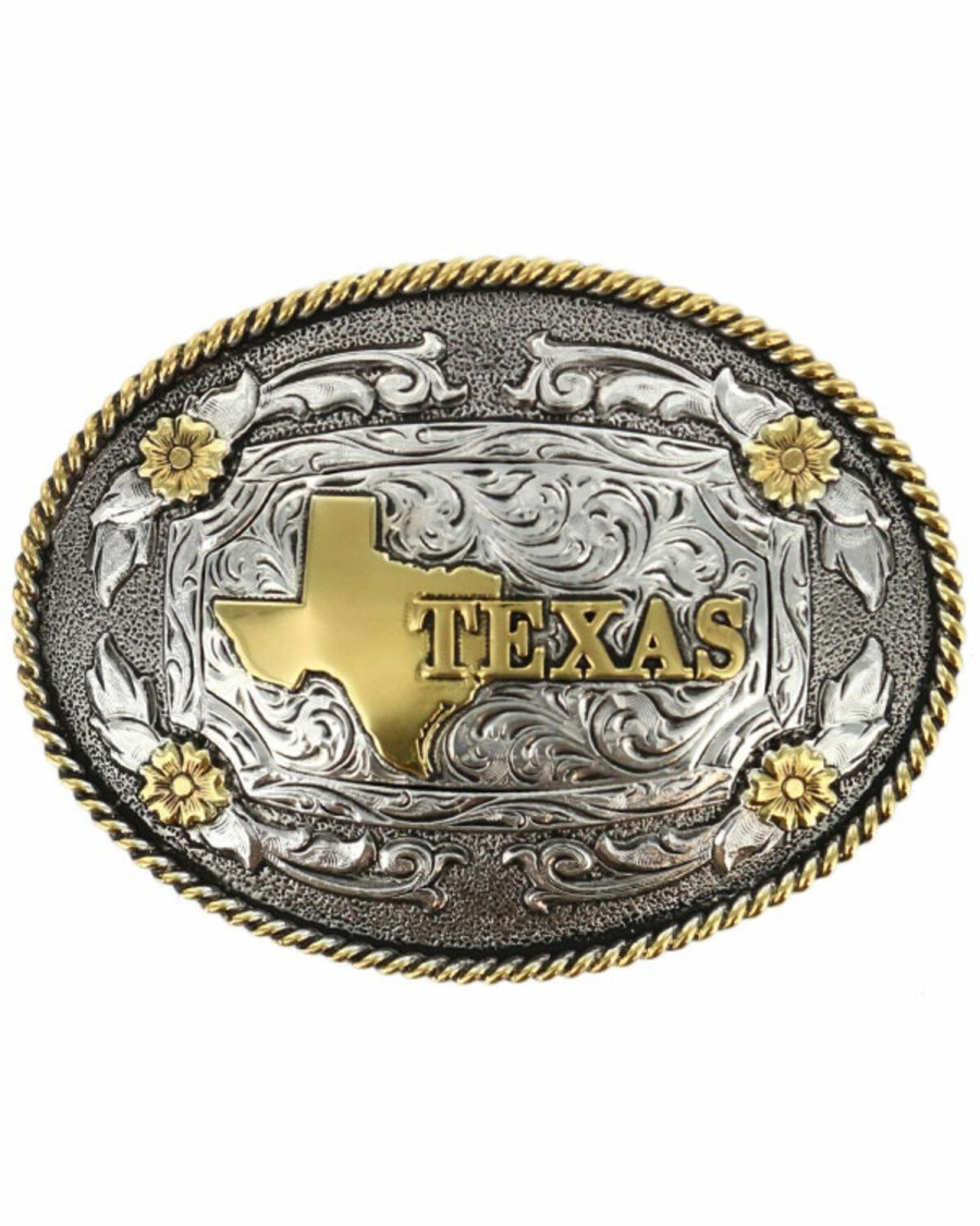 Men Cody James | Cody James Oval Dual-Tone Texas Buckle Discount