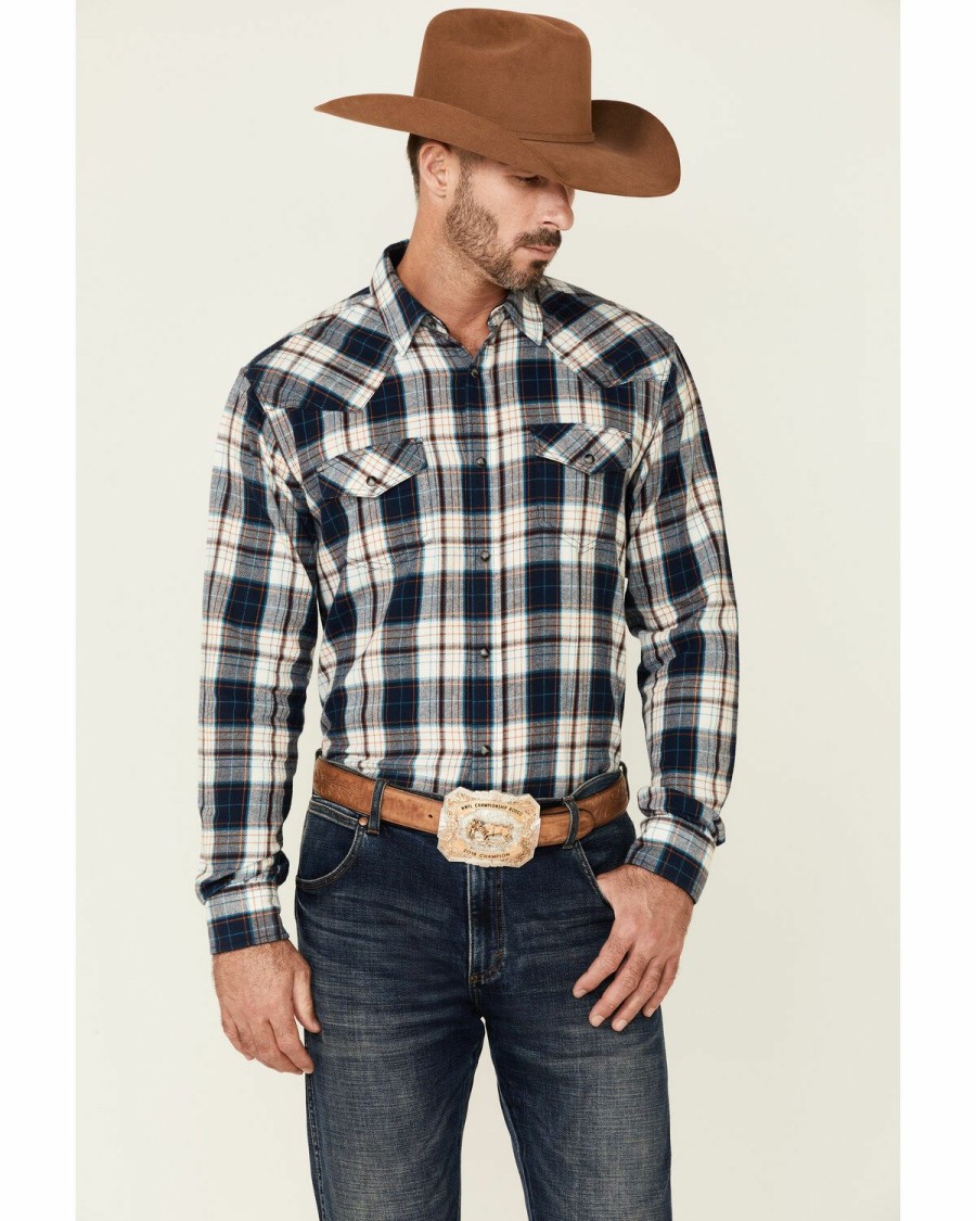 Gifts Cody James | Cody James Men'S Haymaker Large Plaid Long Sleeve Snap Western Flannel Shirt Online