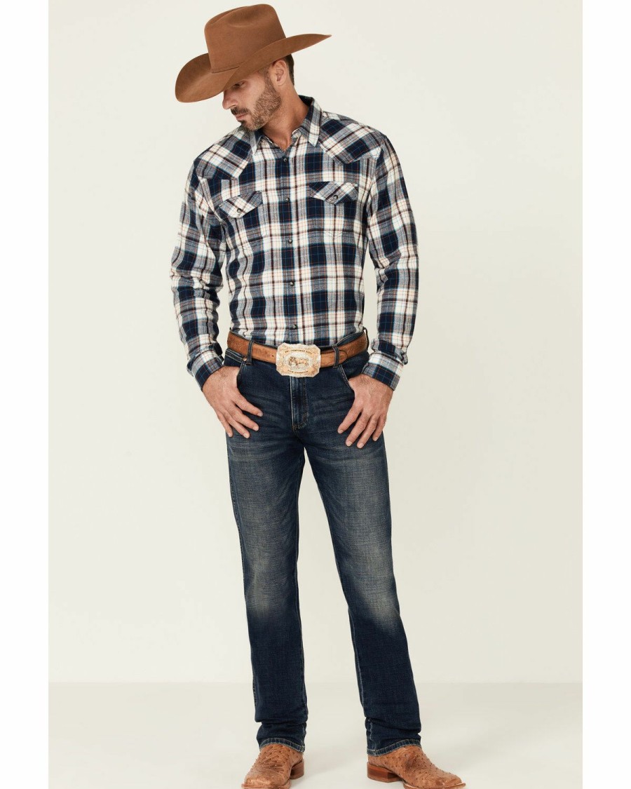 Gifts Cody James | Cody James Men'S Haymaker Large Plaid Long Sleeve Snap Western Flannel Shirt Online