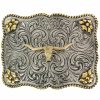 Men Cody James | Cody James Men'S Interchangeable Longhorn Belt Buckle Outlet