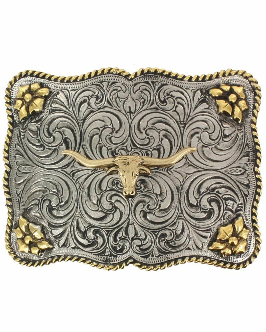 Men Cody James | Cody James Men'S Interchangeable Longhorn Belt Buckle Outlet