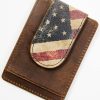 Men Cody James | Cody James Men'S Brown Distressed Flag Money Clip Sale