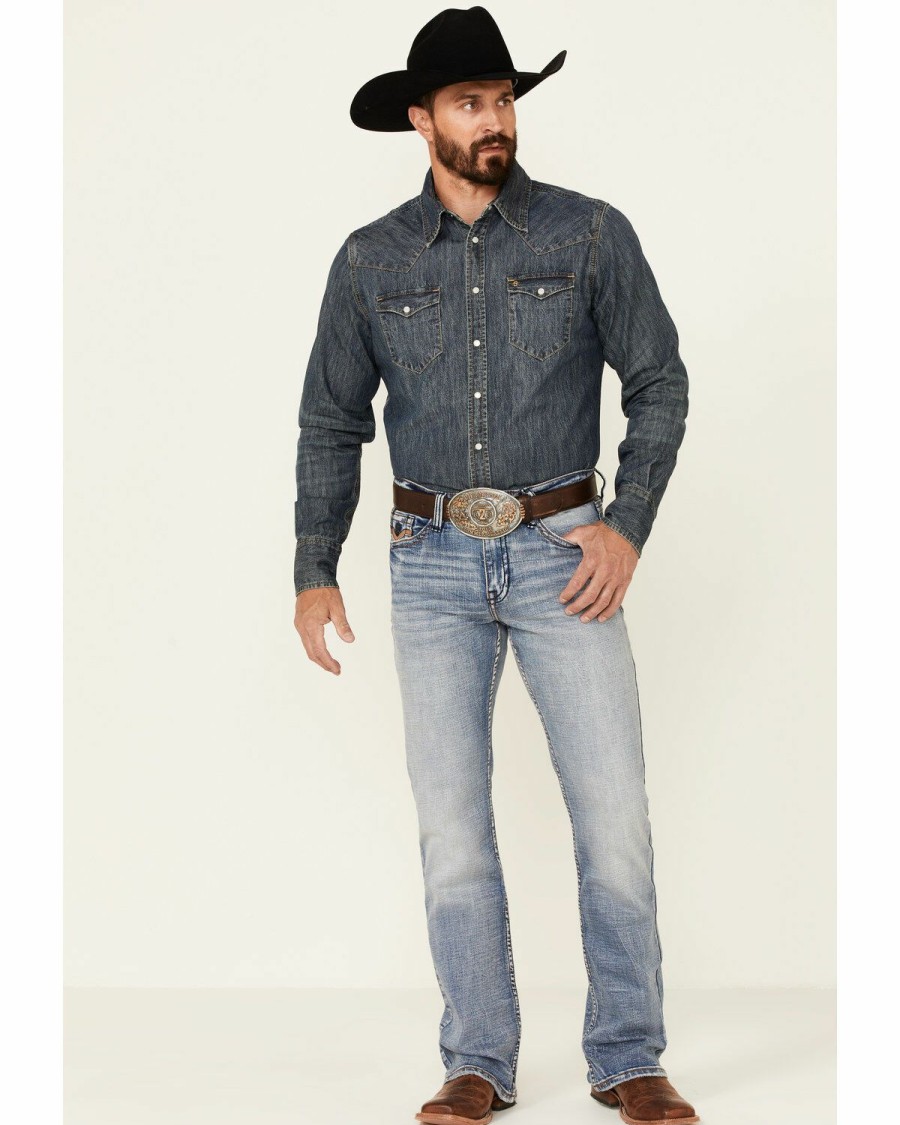 Clothing Cody James | Cody James Core Men'S Holt Medium Wash Stretch Slim Bootcut Jeans Sale