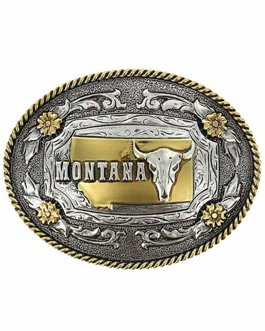 Men Cody James | Cody James Oval Dual-Tone Montana Buckle Sale