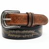 Men Cody James | Cody James Men'S Two-Tone Brown Buck Western Belt Sale